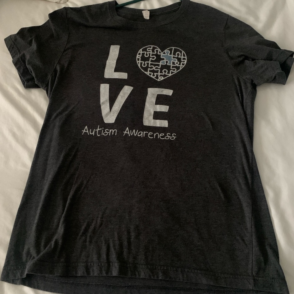 Black Autism Awareness Short Sleeve Tee